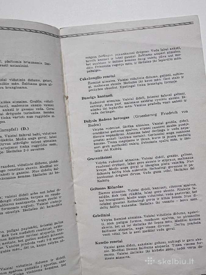Vilkijos kultūr.ūkio Medelynas kainoraštis 1938-39 - nuotraukos Nr. 2