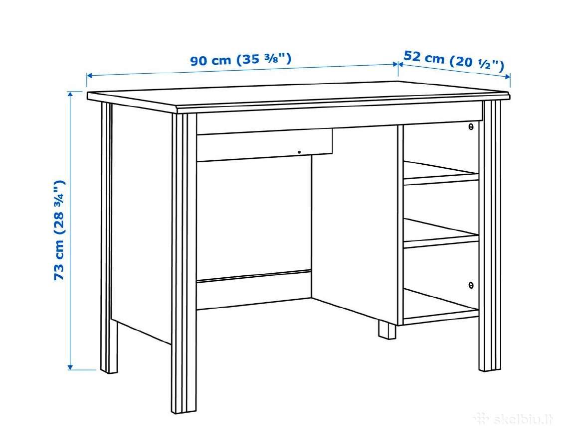 Kompaktiškas Ikea Brusali rašomasis stalas - nuotraukos Nr. 5