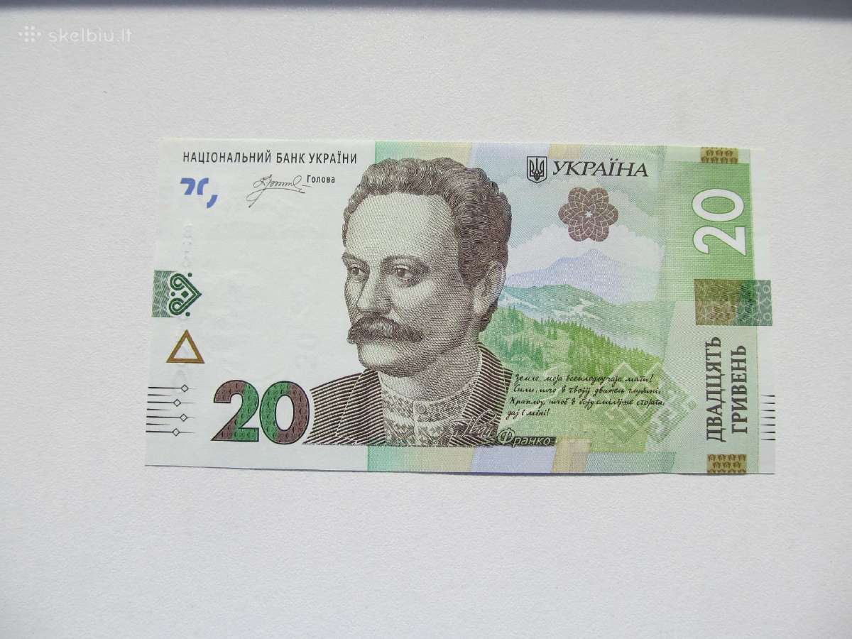 20 grivinu , Ukraina , 2023 unc