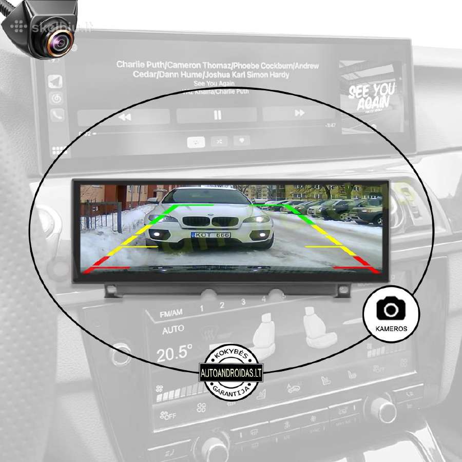 Bmw 5 F10 F11 2010-17 Android multimedia carplay - nuotraukos Nr. 6