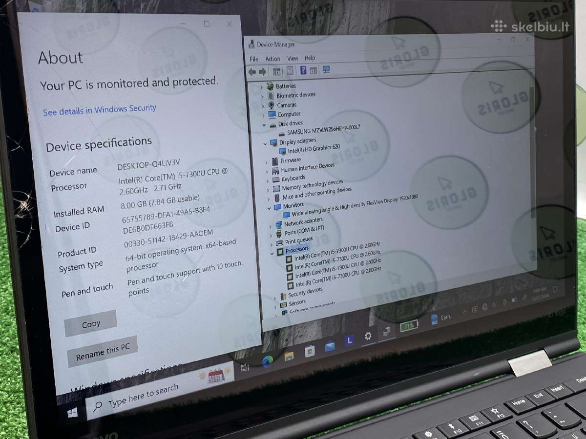 Lenovo Thinkpad X1 Yoga 2nd i5-7300u 8/256 #1-28 - nuotraukos Nr. 3