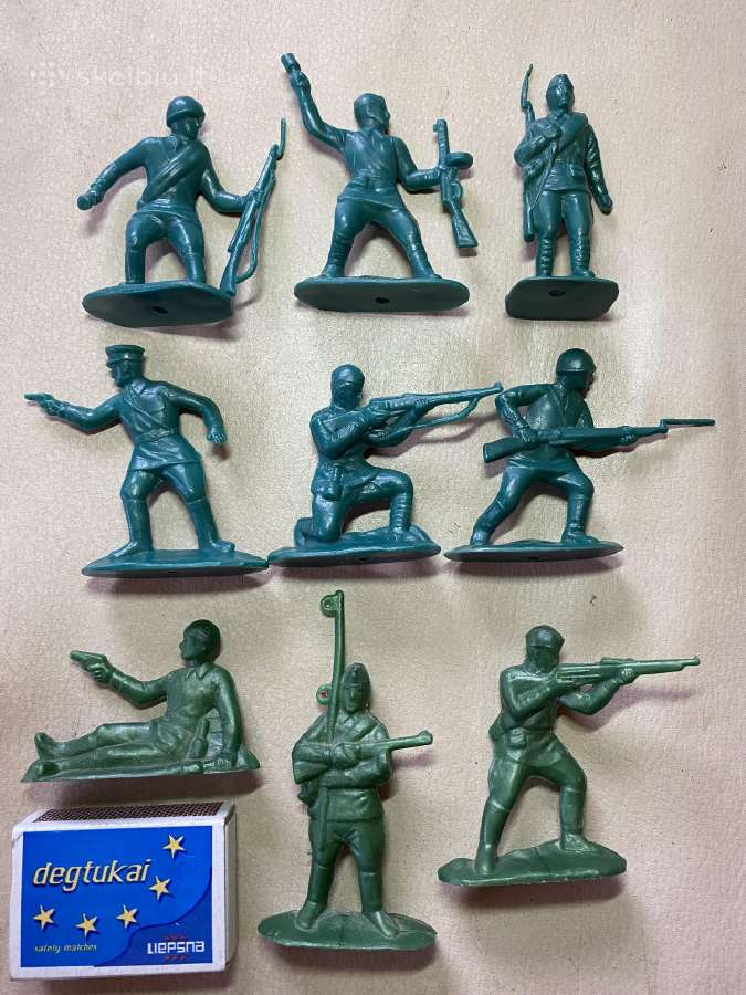 Kareiveliai tarybiniai ww2 plastmasiniai