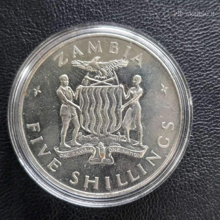 Zambija 1965 5 shillings Ni-žalvaris