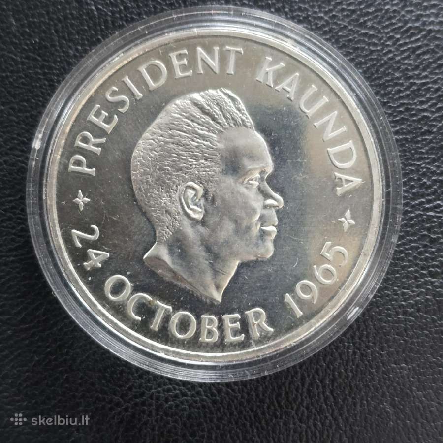 Zambija 1965 5 shillings Ni-žalvaris - nuotraukos Nr. 2