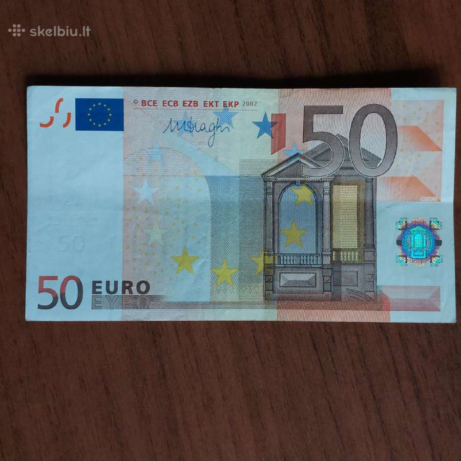 50 Euro 2002 ,E Prefix - Slovakia ( Rare , Rare ) - nuotraukos Nr. 2