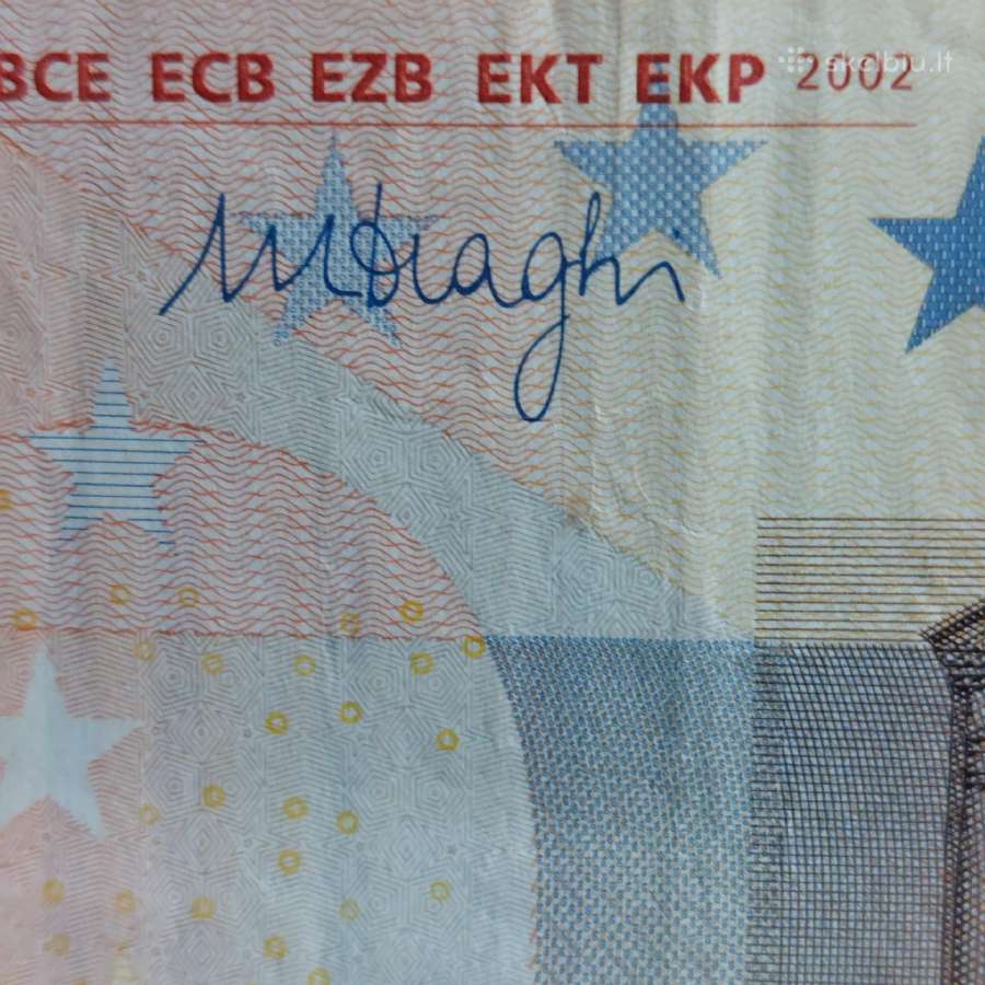 50 Euro 2002 ,E Prefix - Slovakia ( Rare , Rare ) - nuotraukos Nr. 3