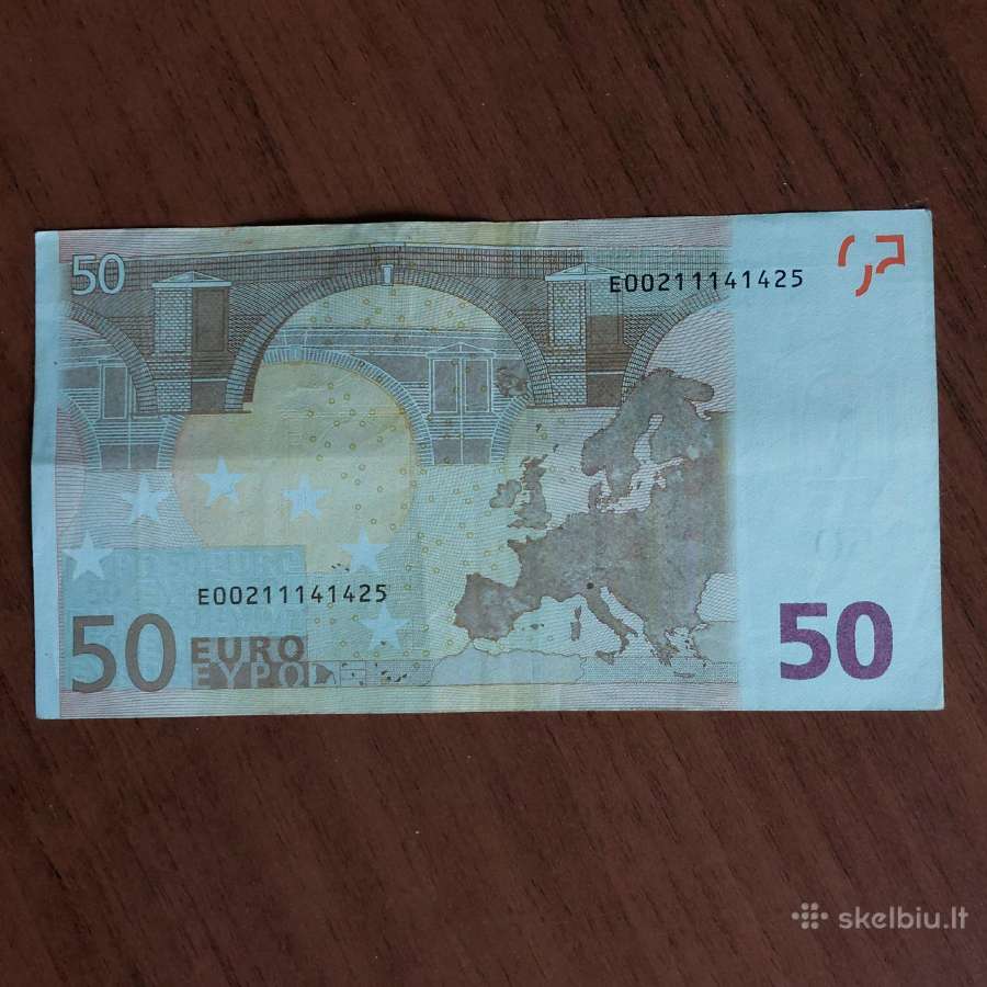 50 Euro 2002 ,E Prefix - Slovakia ( Rare , Rare ) - nuotraukos Nr. 4