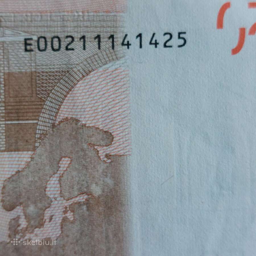 50 Euro 2002 ,E Prefix - Slovakia ( Rare , Rare ) - nuotraukos Nr. 7