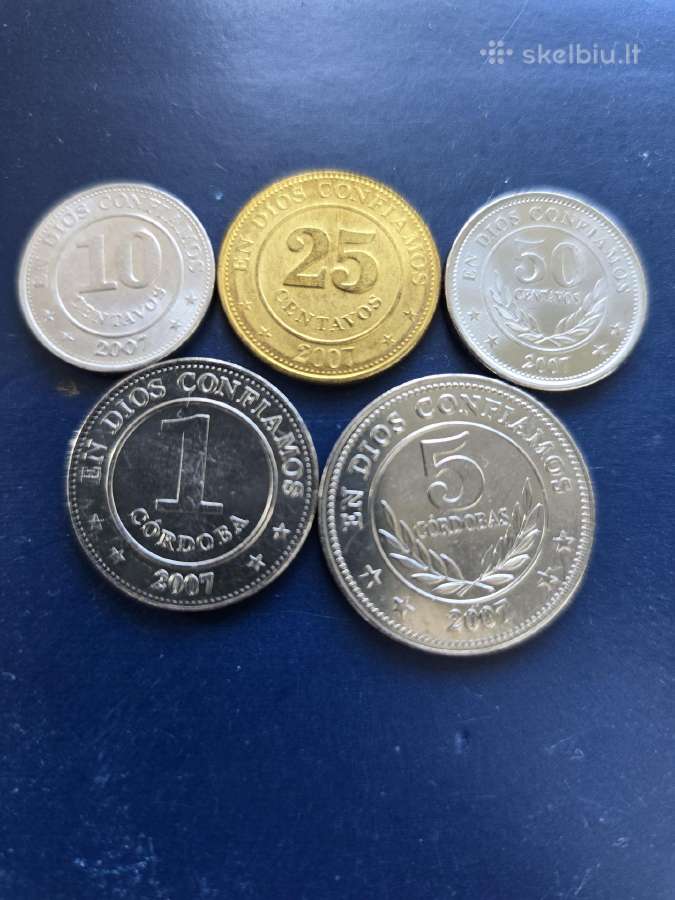 Nikaragva 2007m rinkinukas 10,25,50c 1,5 cord Unc - nuotraukos Nr. 2
