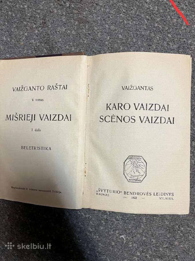 Vaižganto raštai (3-4);, (5-7);, V.krėvės Raštai;