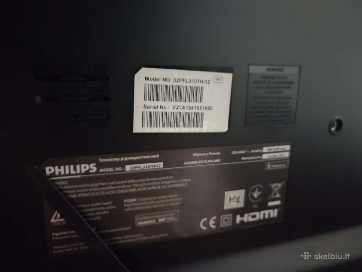 Parduodu TV philips 32pfl3107h/12 - nuotraukos Nr. 2
