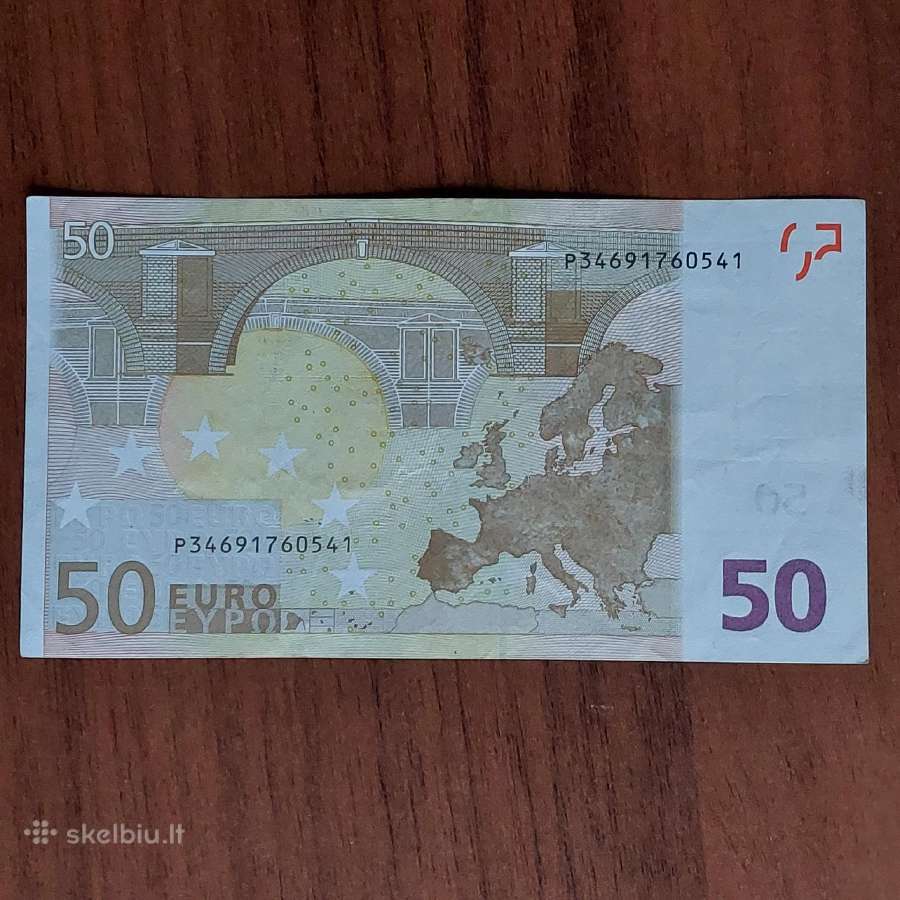 50 Euro 2002 ,P Prefix - Netherlands - nuotraukos Nr. 4
