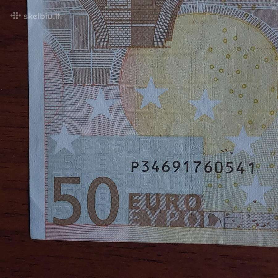 50 Euro 2002 ,P Prefix - Netherlands - nuotraukos Nr. 6