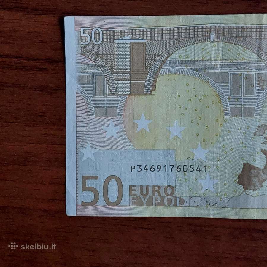 50 Euro 2002 ,P Prefix - Netherlands - nuotraukos Nr. 7