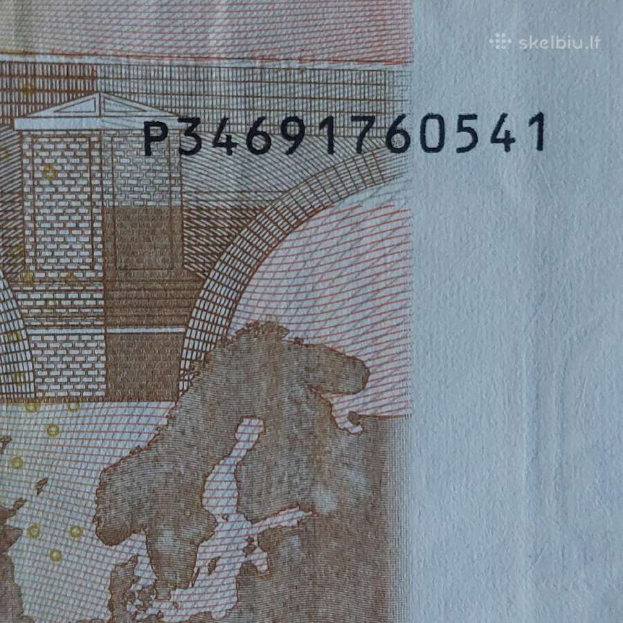 50 Euro 2002 ,P Prefix - Netherlands - nuotraukos Nr. 8