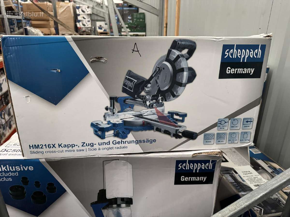 Skersinio pjovimo staklės Scheppach Hm254 - nuotraukos Nr. 8
