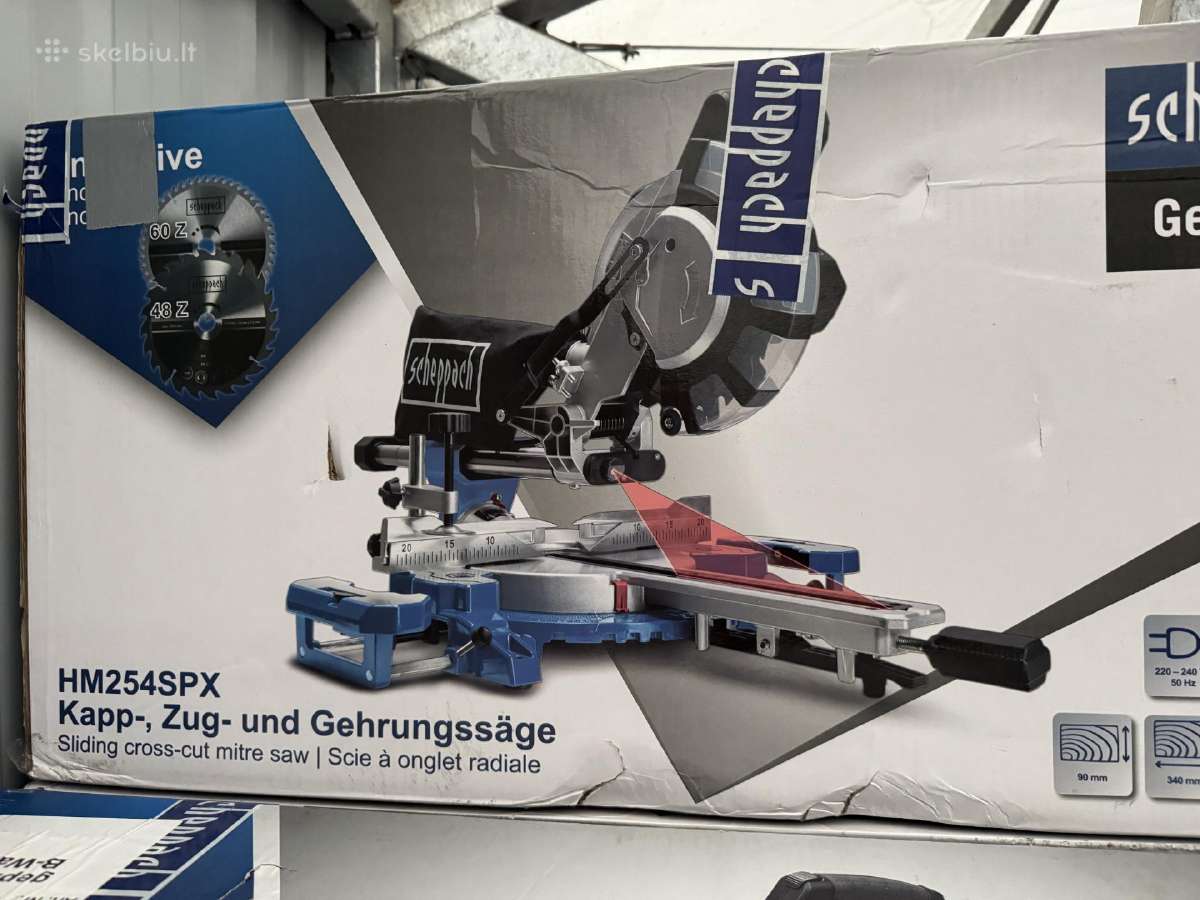 Skersinio pjovimo staklės Scheppach Hm254