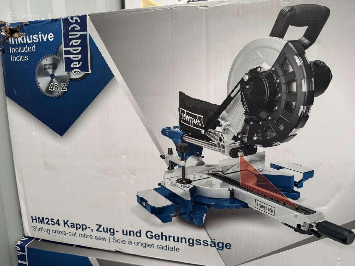 Skersinio pjovimo staklės Scheppach Hm254 - nuotraukos Nr. 4
