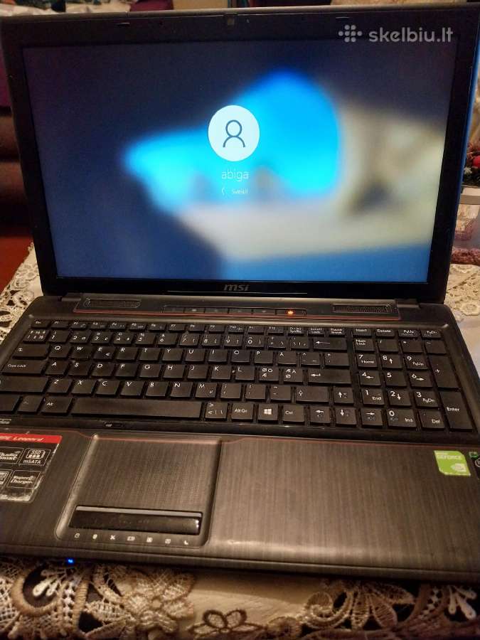 Parduodu laptopa msi i 7 procesorius 16gb ramai - nuotraukos Nr. 5