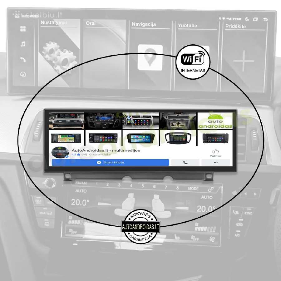 Bmw 3 4 Gt f3x 2014-20 Android multimedia Carplay - nuotraukos Nr. 3