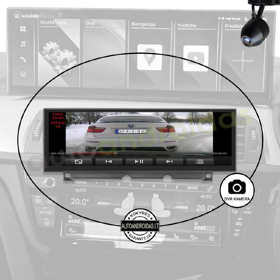 Bmw 3 4 Gt f3x 2014-20 Android multimedia Carplay - nuotraukos Nr. 7