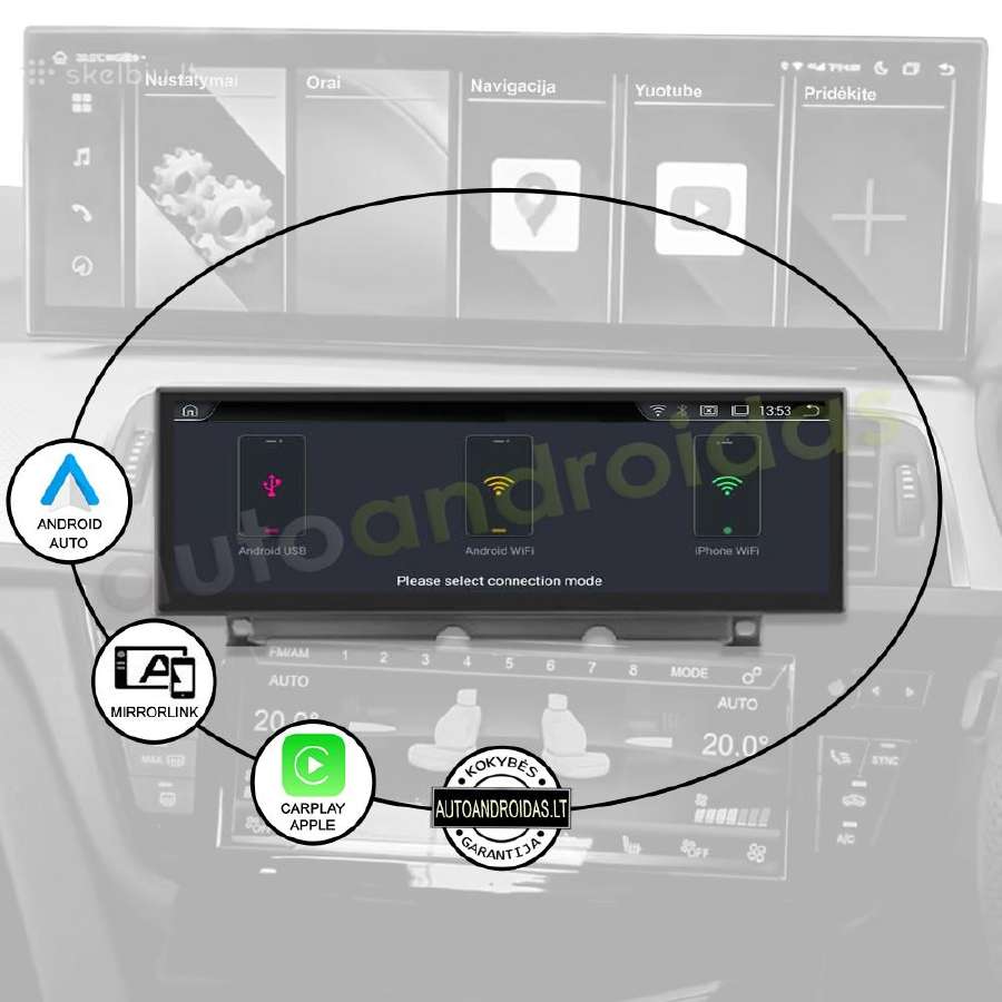 Bmw 3 4 Gt f3x 2014-20 Android multimedia Carplay - nuotraukos Nr. 9