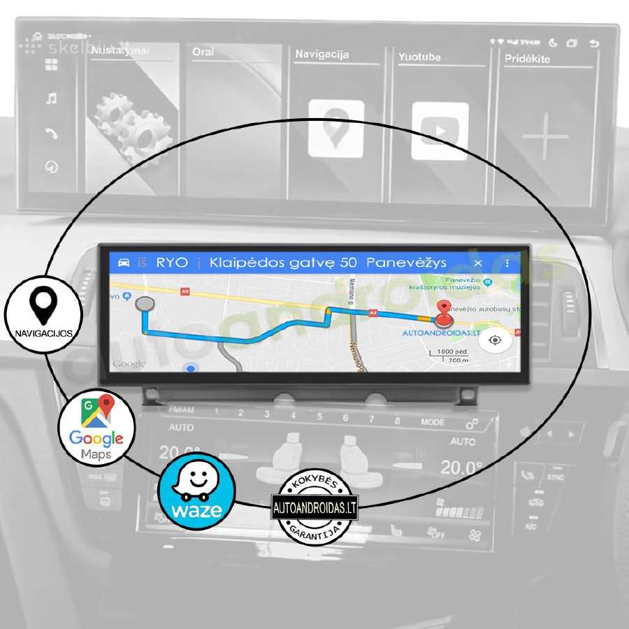 Bmw 3 4 Gt f3x 2014-20 Android multimedia Carplay - nuotraukos Nr. 10