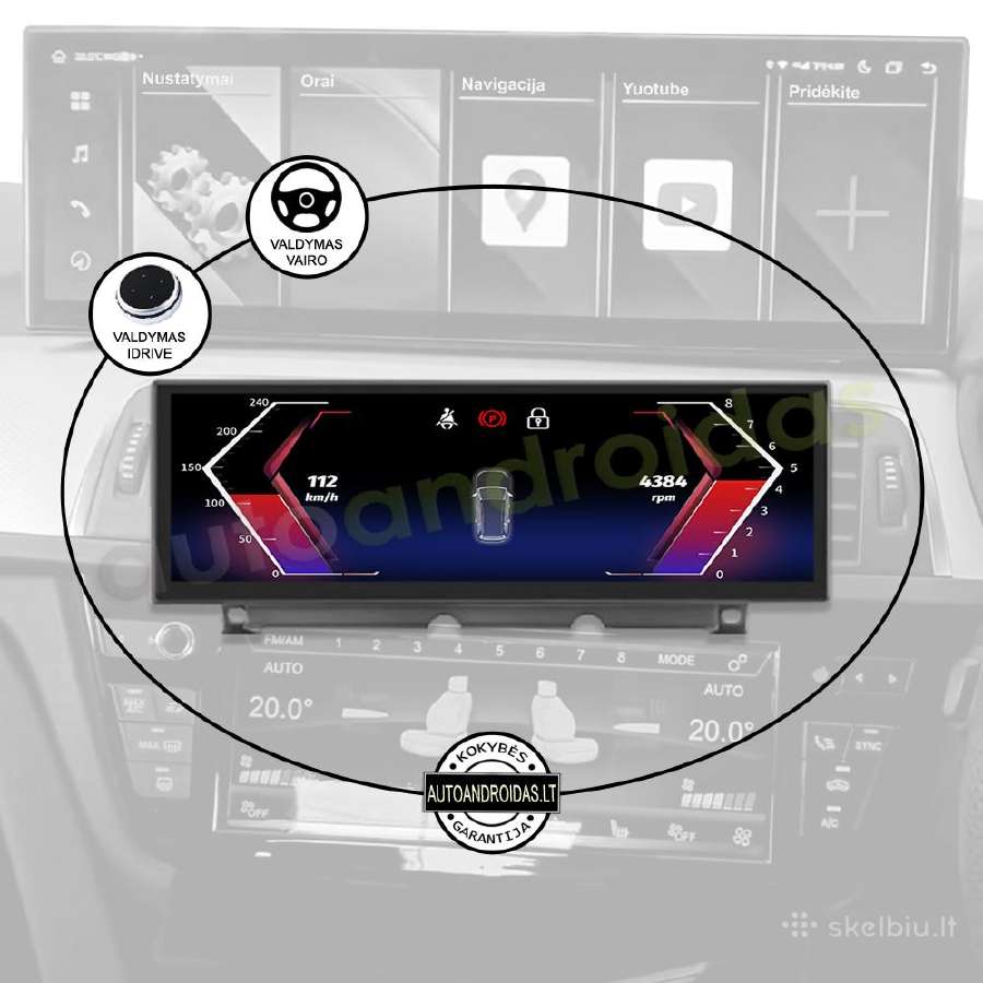 Bmw 3 4 Gt f3x 2014-20 Android multimedia Carplay - nuotraukos Nr. 11