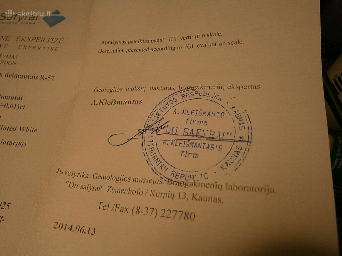 Sidabrinė grandinėlė su širdele 3 deimantai - nuotraukos Nr. 4