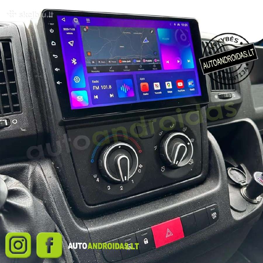 Peugeot Boxer Citroen Jumper Android multimedia