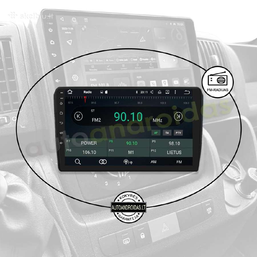 Peugeot Boxer Citroen Jumper Android multimedia - nuotraukos Nr. 4