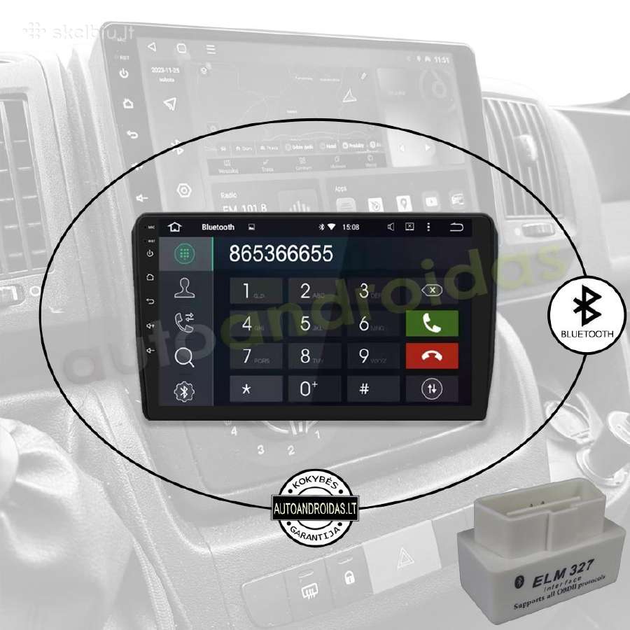 Peugeot Boxer Citroen Jumper Android multimedia - nuotraukos Nr. 5