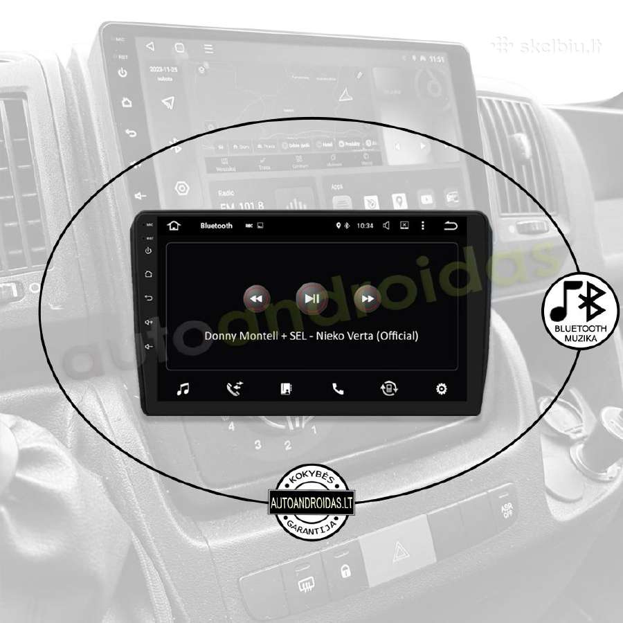 Peugeot Boxer Citroen Jumper Android multimedia - nuotraukos Nr. 6
