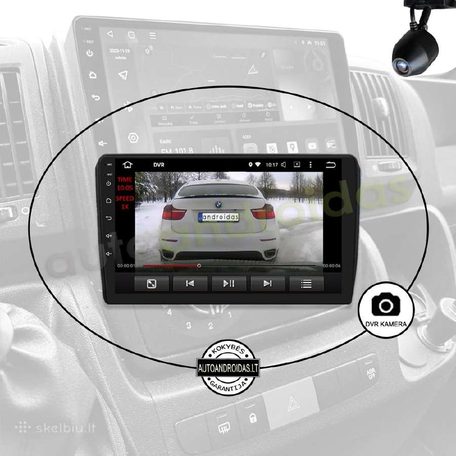 Peugeot Boxer Citroen Jumper Android multimedia - nuotraukos Nr. 8
