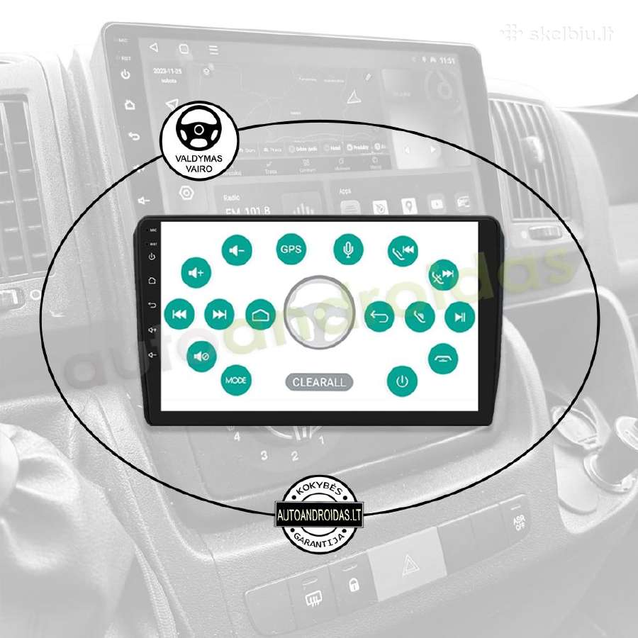 Peugeot Boxer Citroen Jumper Android multimedia - nuotraukos Nr. 12