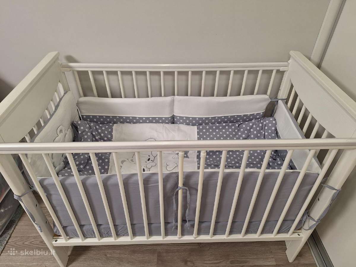 Lovytė Drewex Laura 120x60 su čiužinuku Babymatex