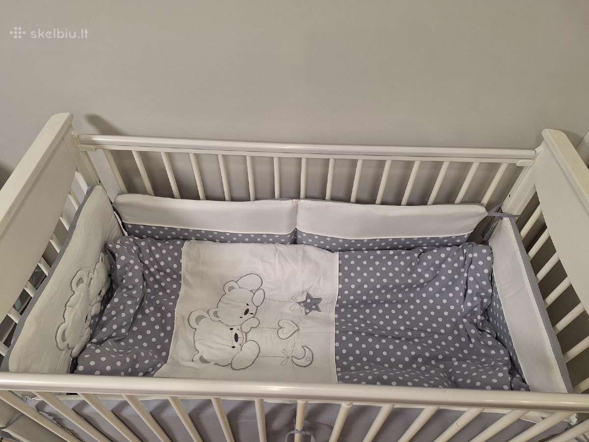 Lovytė Drewex Laura 120x60 su čiužinuku Babymatex - nuotraukos Nr. 2