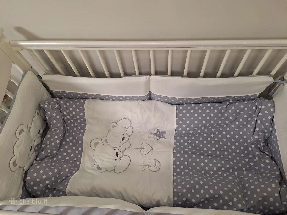 Lovytė Drewex Laura 120x60 su čiužinuku Babymatex - nuotraukos Nr. 3