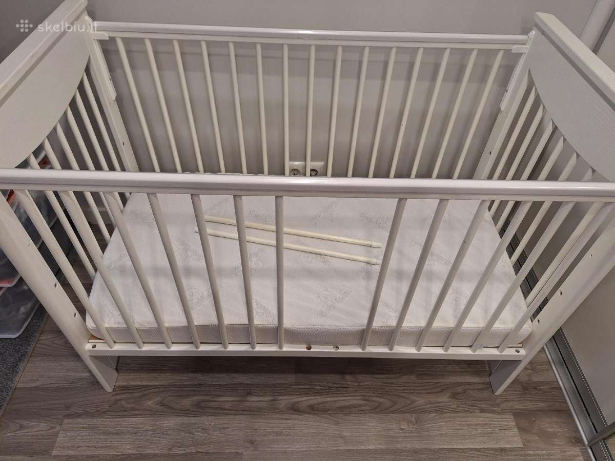 Lovytė Drewex Laura 120x60 su čiužinuku Babymatex - nuotraukos Nr. 6