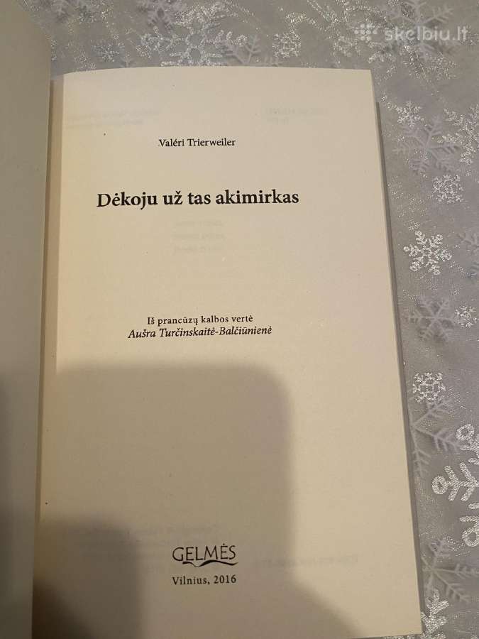 Parduodama knyga Dekoju už tas akimirkas - nuotraukos Nr. 2