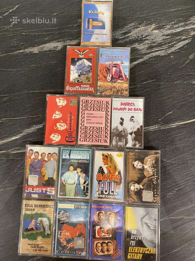 Lenkiškos muzikos audio kasetes