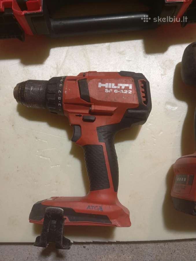 Hilti akumuliatoriniai irankiai,gipso suktuvai - nuotraukos Nr. 3