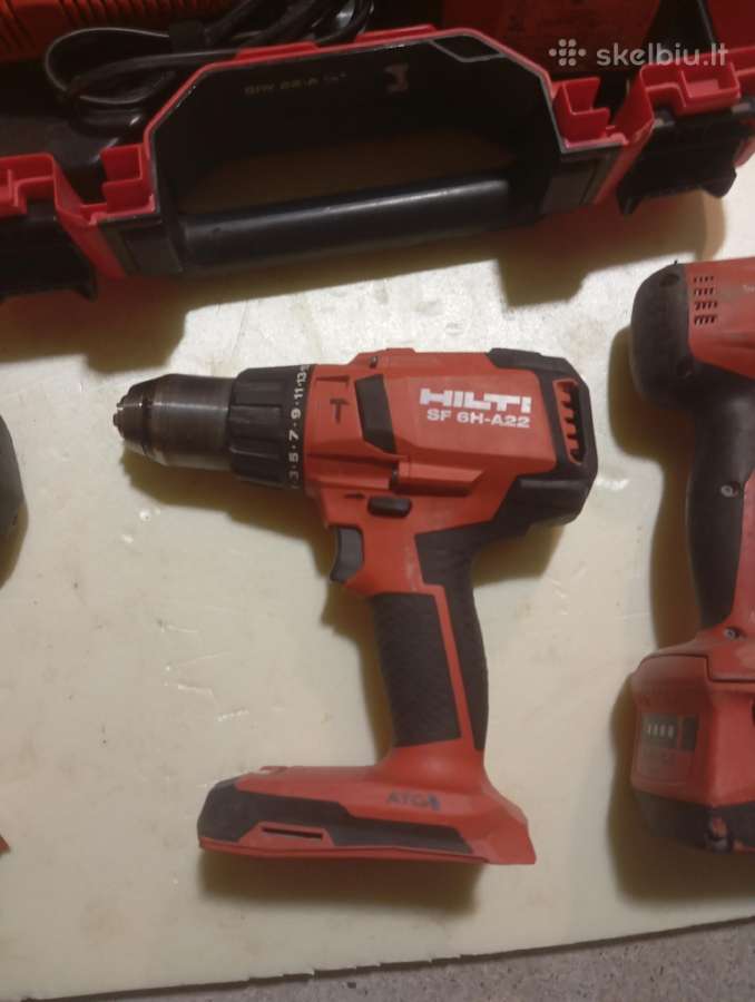 Hilti akumuliatoriniai irankiai,gipso suktuvai - nuotraukos Nr. 4