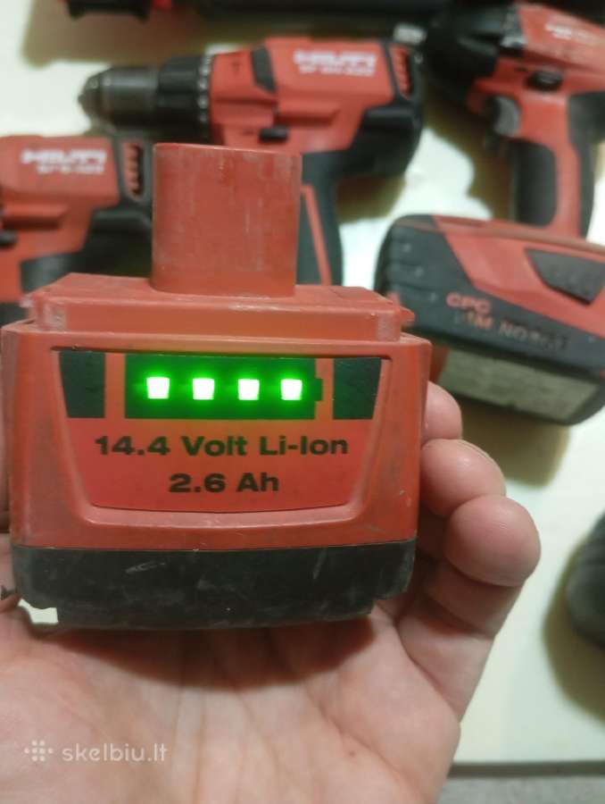 Hilti akumuliatoriniai irankiai,gipso suktuvai - nuotraukos Nr. 9