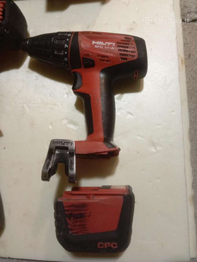Hilti akumuliatoriniai irankiai,gipso suktuvai - nuotraukos Nr. 6