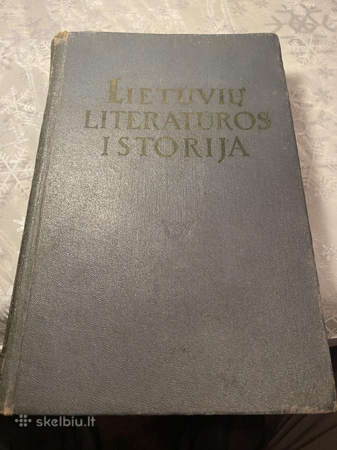 Parduodama lietuviu literaturos istorija