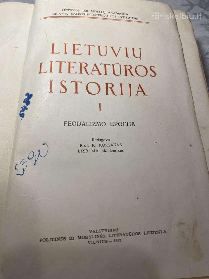 Parduodama lietuviu literaturos istorija - nuotraukos Nr. 2