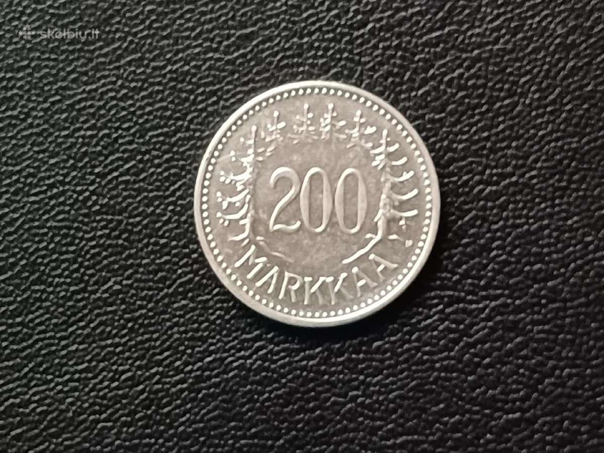 (290) 200 markiu 1956m. Suomija sidabras.