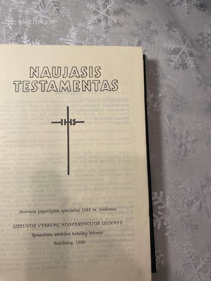 Parduodamas Naujasis Testamentas - nuotraukos Nr. 2