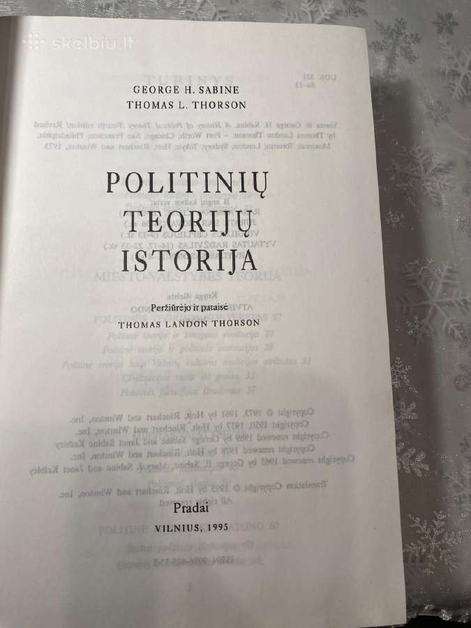 Parduodama knyga Politiniu teoriju istorija - nuotraukos Nr. 2